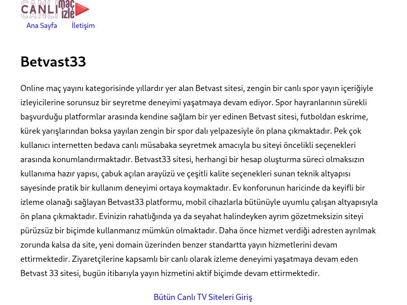 Betvast33 Güncel Giriş Adresi Linki - Ekran Görüntüsü