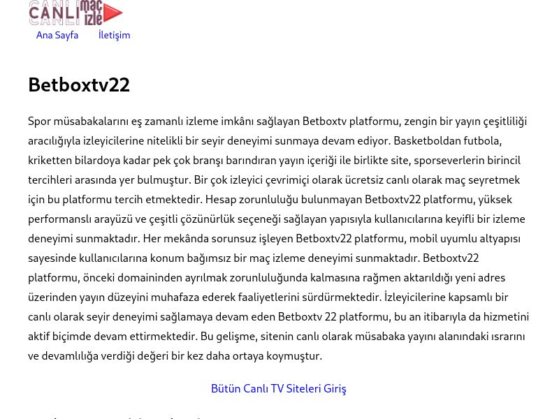 Betboxtv22 Giriş Adresi - Ekran Görüntüsü
