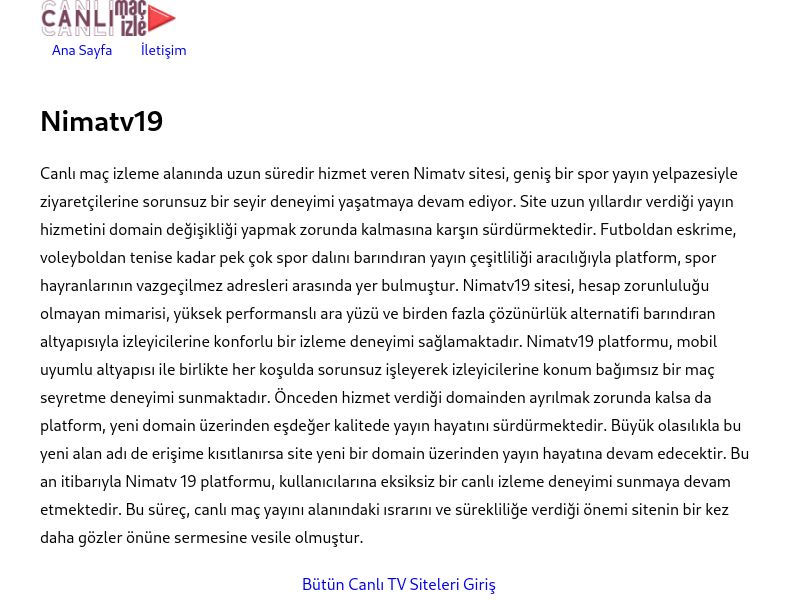 Nimatv19 Güncel Giriş - Ekran Görüntüsü