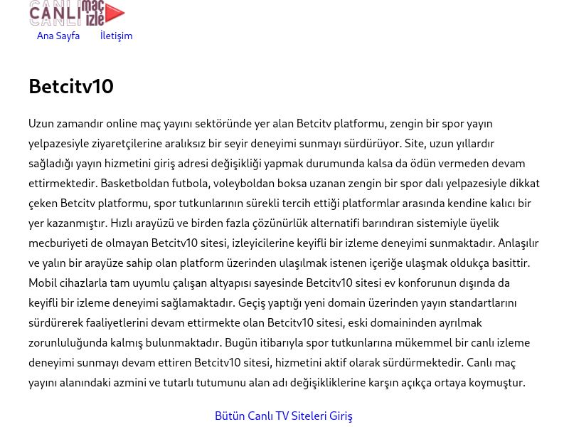 Betcitv10 Giriş Linki - Ekran Görüntüsü