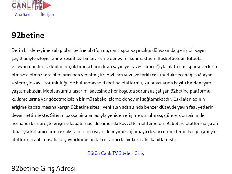 92betine Giriş - Ekran Görüntüsü