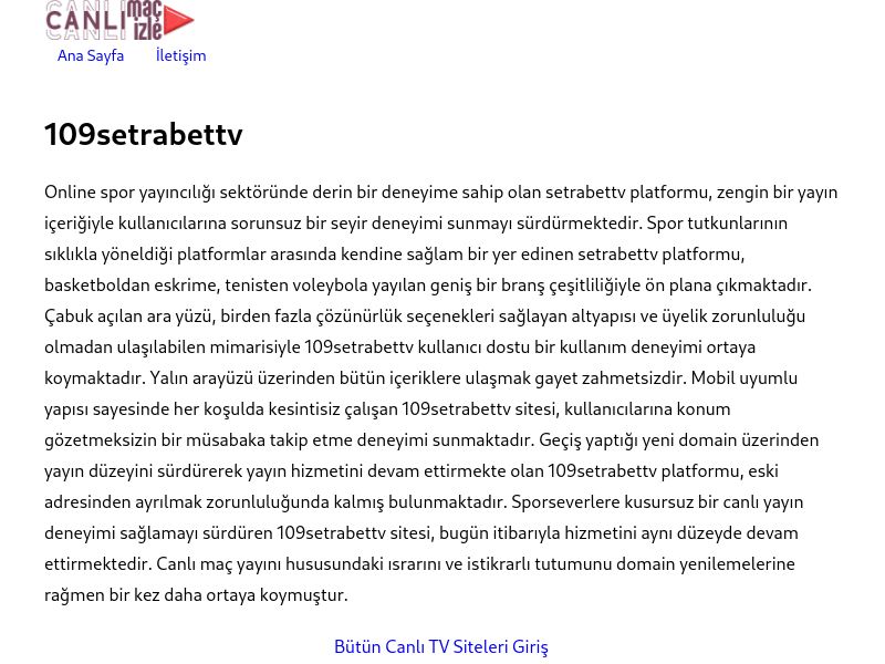 109setrabettv Giriş - Ekran Görüntüsü