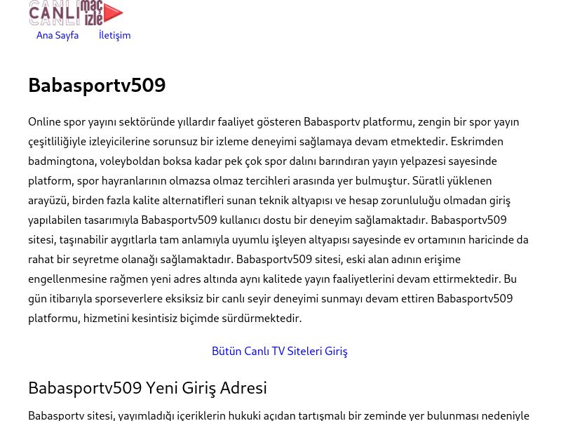 Babasportv509 - Ekran Görüntüsü