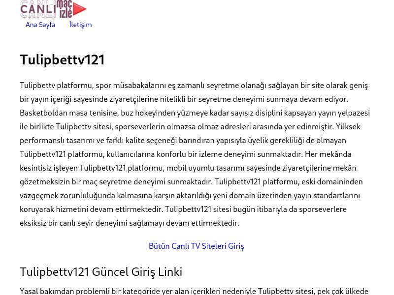 Tulipbettv121 - Ekran Görüntüsü