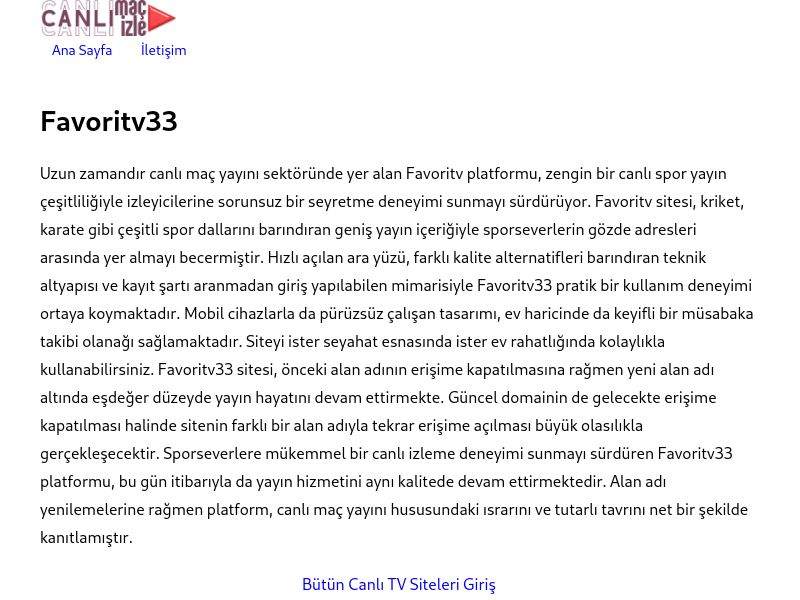 Favoritv33 - Ekran Görüntüsü