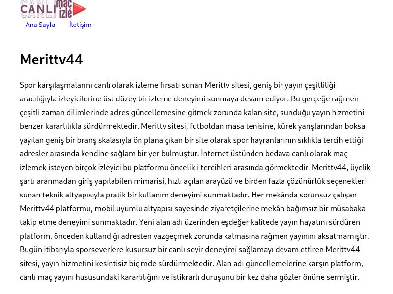 Merittv44 Giriş Bilgileri - Ekran Görüntüsü