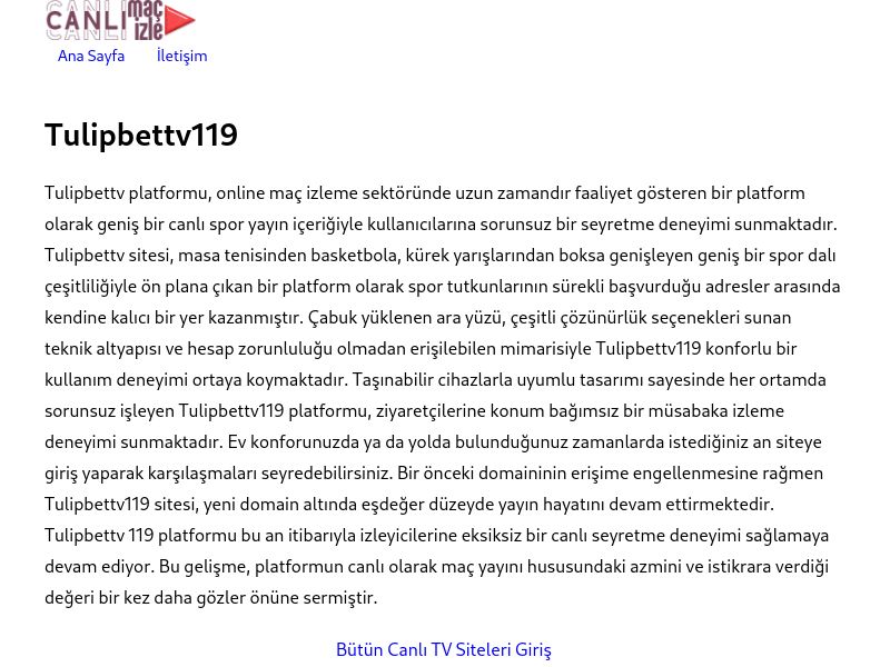 Tulipbettv119 Güncel Giriş Adresi - Ekran Görüntüsü