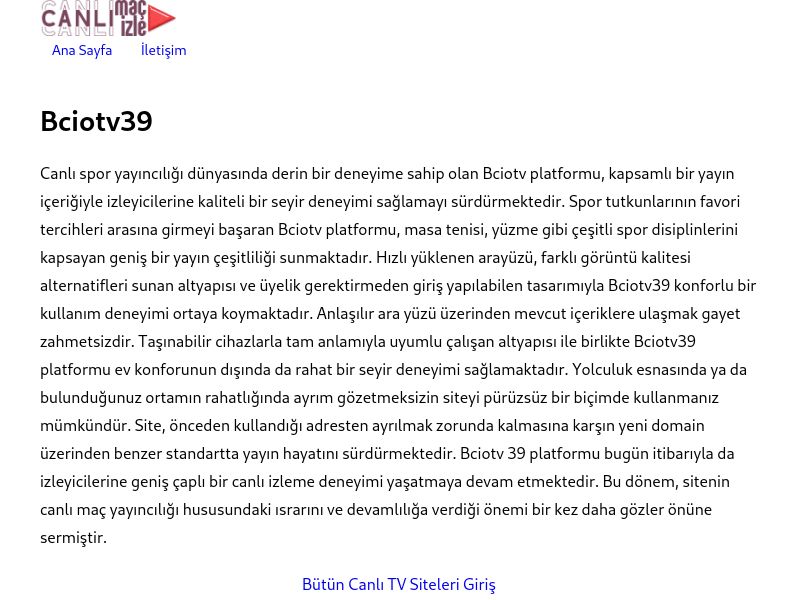 Bciotv39 Güncel Link - Ekran Görüntüsü