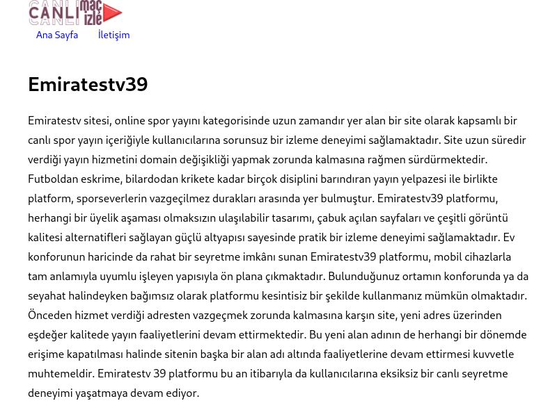 Emiratestv39 Giriş - Ekran Görüntüsü