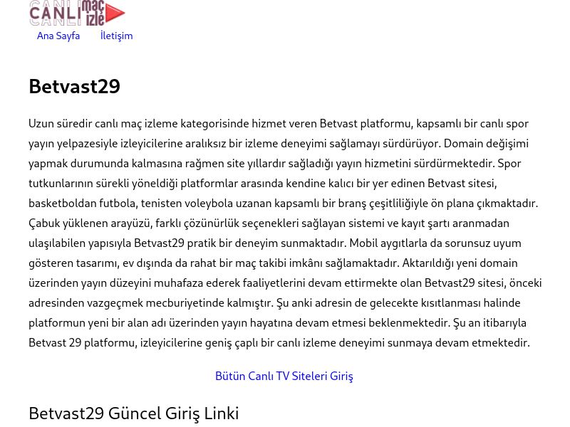 Betvast29 Giriş Adresi - Ekran Görüntüsü