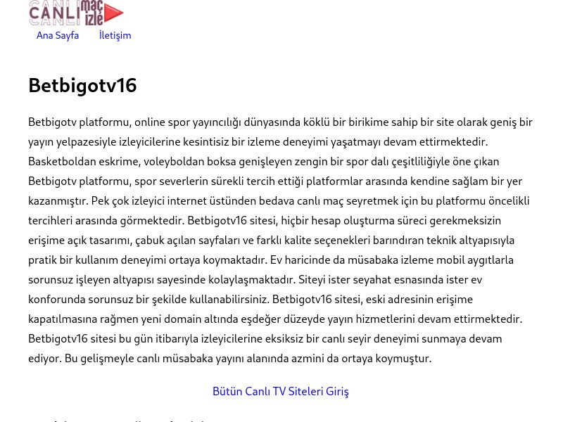 Betbigotv16 - Ekran Görüntüsü