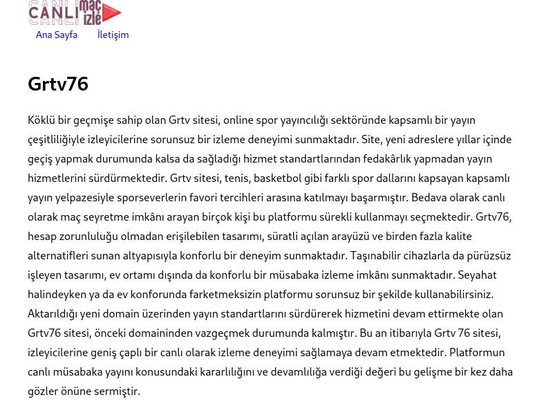 Grtv76 Güncel Link - Ekran Görüntüsü
