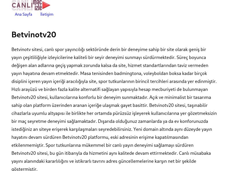 Betvinotv20 Yeni Adres - Ekran Görüntüsü