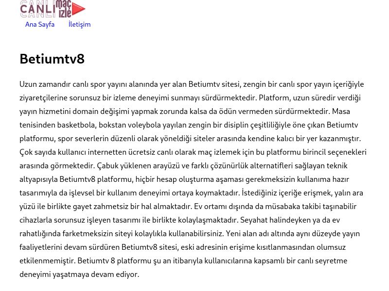 Betiumtv8 - Ekran Görüntüsü