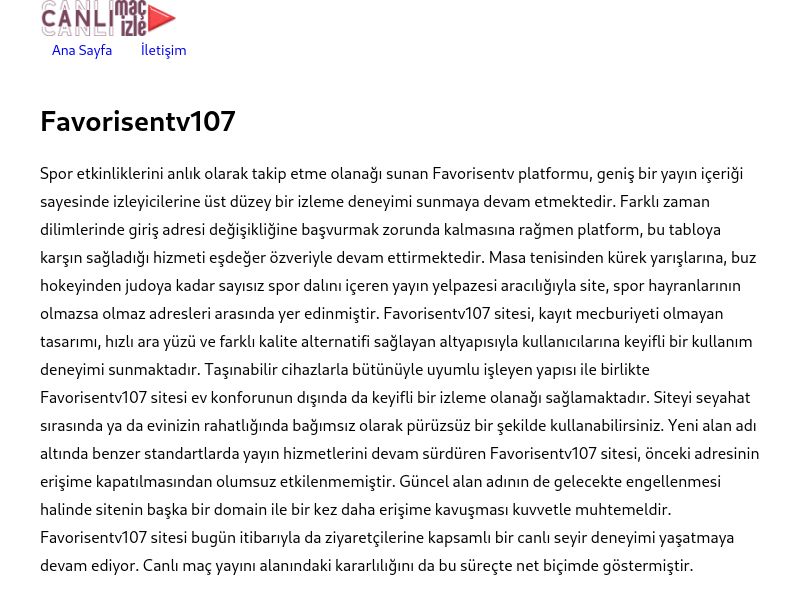 Favorisentv107 - Ekran Görüntüsü
