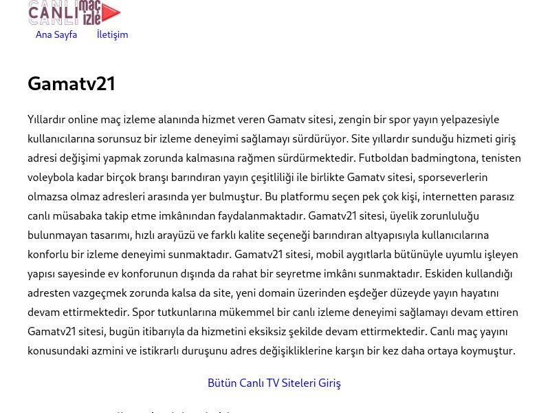 Gamatv21 - Ekran Görüntüsü
