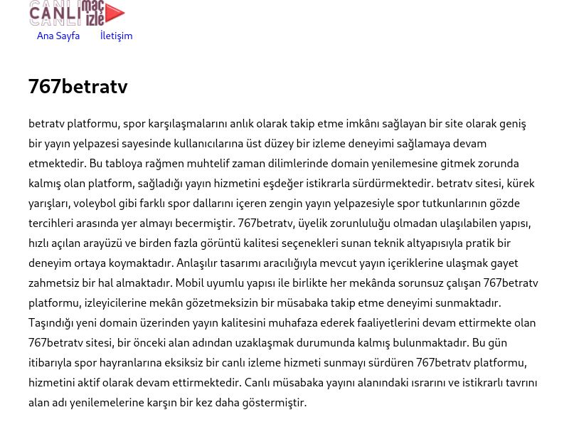 767betratv Giriş Adresi - Ekran Görüntüsü