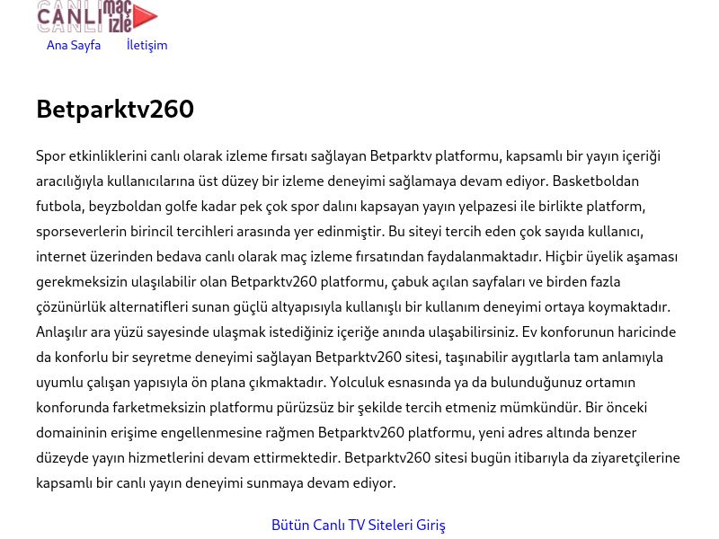 Betparktv260 - Ekran Görüntüsü