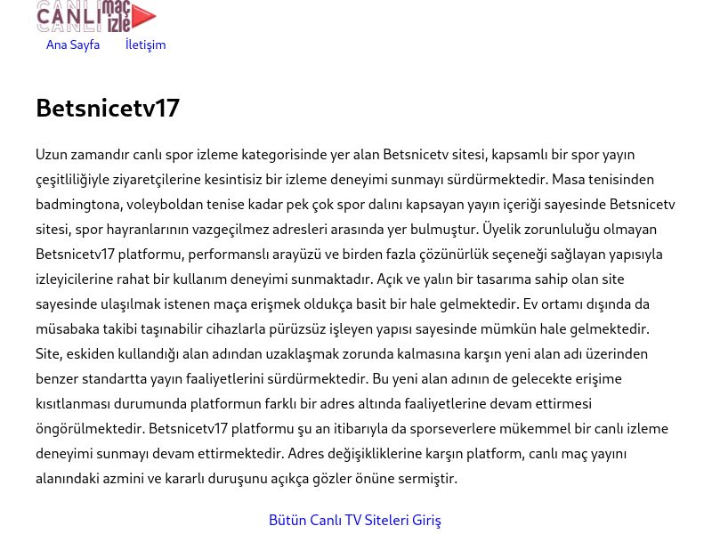 Betsnicetv17 - Ekran Görüntüsü