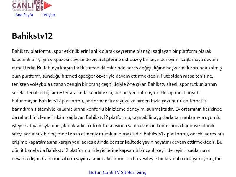 Bahikstv12 - Ekran Görüntüsü