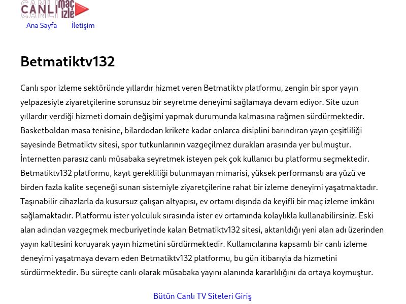 Betmatiktv132 Giriş - Ekran Görüntüsü