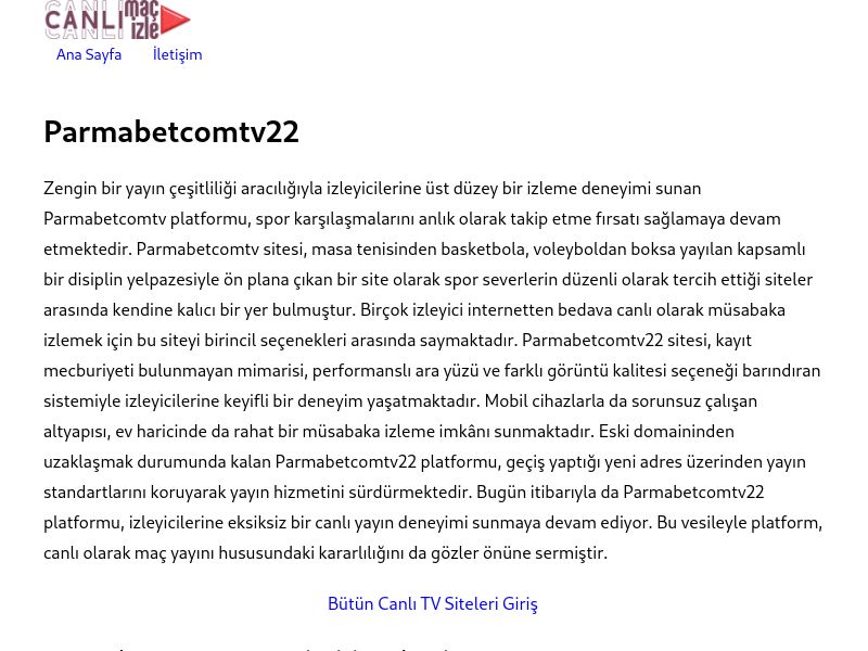 Parmabetcomtv22 Giriş Bilgileri - Ekran Görüntüsü