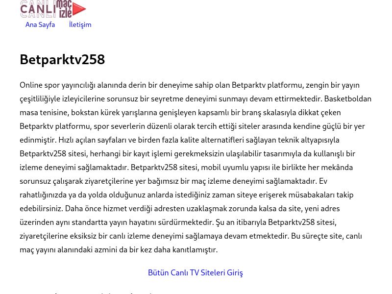 Betparktv258 Giriş - Ekran Görüntüsü