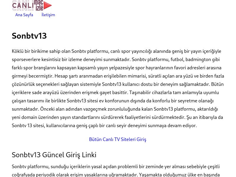 Sonbtv13 Giriş Linki - Ekran Görüntüsü