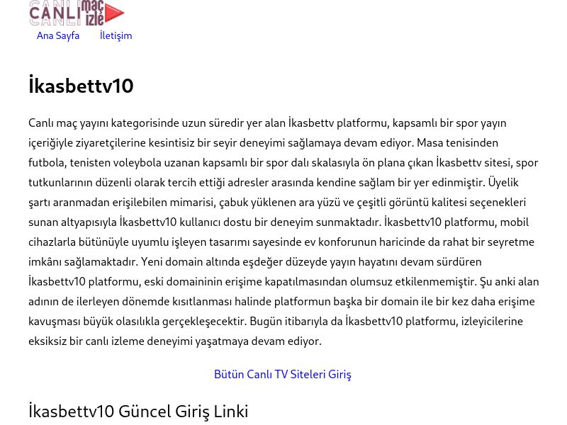 İkasbettv10 Güncel Link - Ekran Görüntüsü