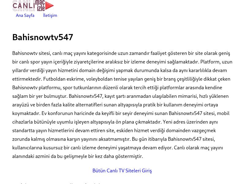 Bahisnowtv547 Giriş Bilgileri - Ekran Görüntüsü