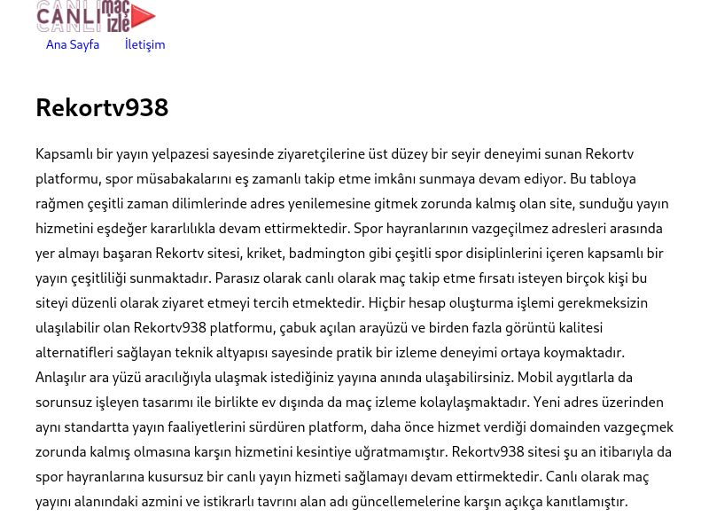 Rekortv938 - Ekran Görüntüsü