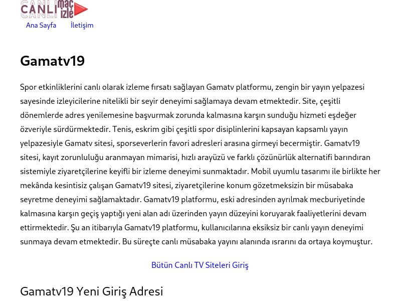Gamatv19 - Ekran Görüntüsü