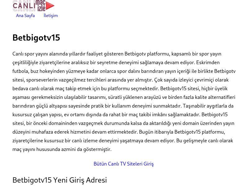 Betbigotv15 - Ekran Görüntüsü