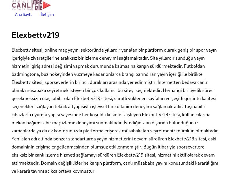 Elexbettv219 Giriş Linki - Ekran Görüntüsü