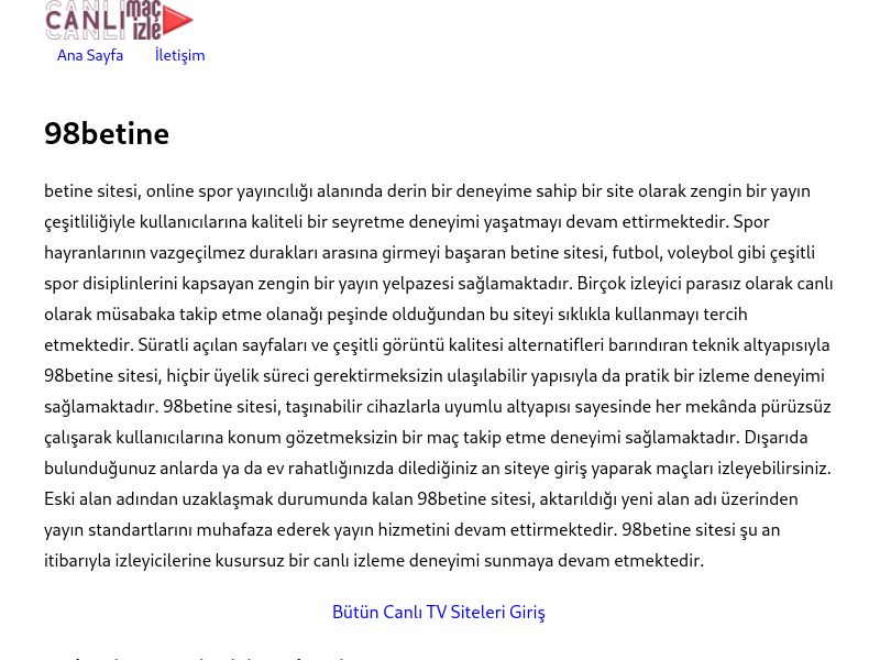 98betine Güncel Giriş Adresi Linki - Ekran Görüntüsü
