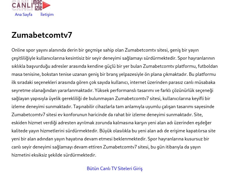 Zumabetcomtv7 Güncel Giriş Adresi - Ekran Görüntüsü