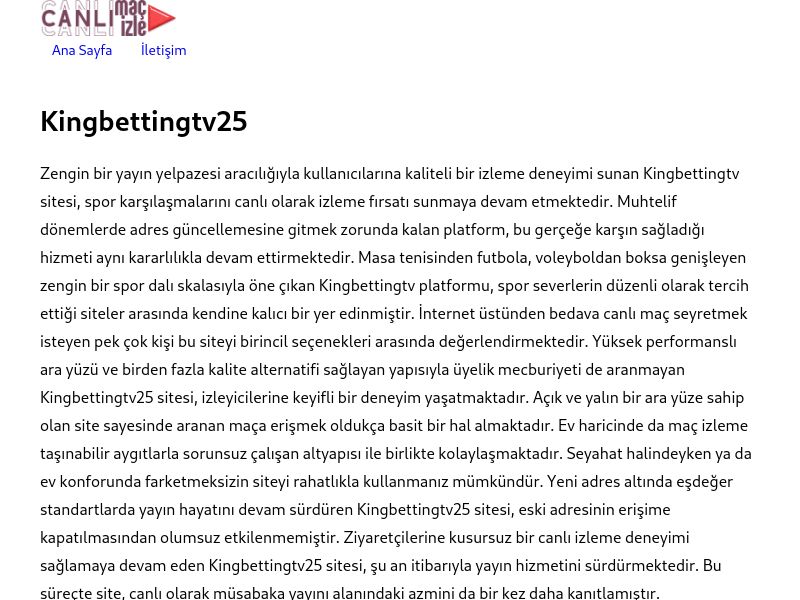 Kingbettingtv25 Güncel Giriş Adresi Linki - Ekran Görüntüsü