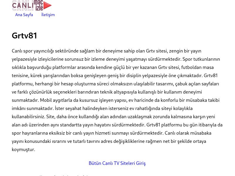 Grtv81 Güncel Link - Ekran Görüntüsü