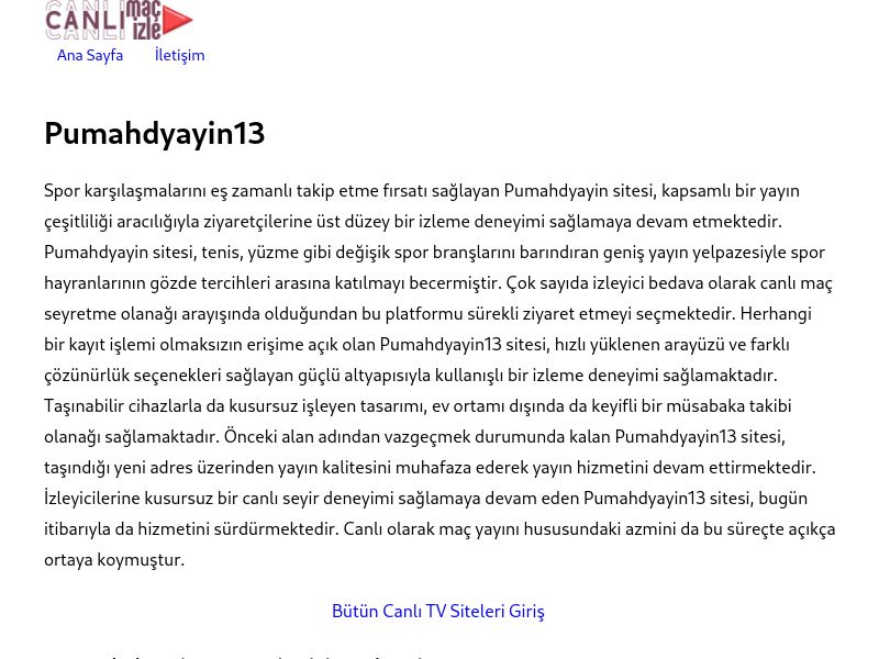 Pumahdyayin13 Giriş Adresi - Ekran Görüntüsü