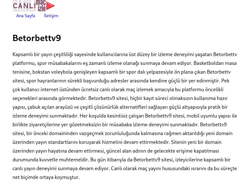 Betorbettv9 Güncel Giriş - Ekran Görüntüsü