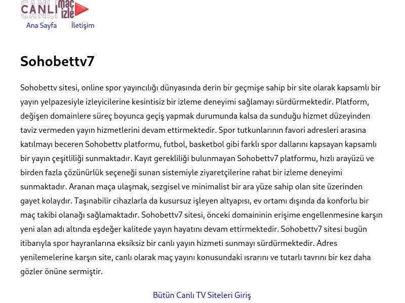 Sohobettv7 Giriş Bilgileri - Ekran Görüntüsü