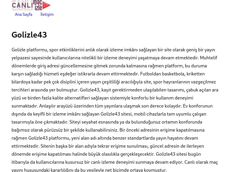 Golizle43 Giriş Adresi - Ekran Görüntüsü