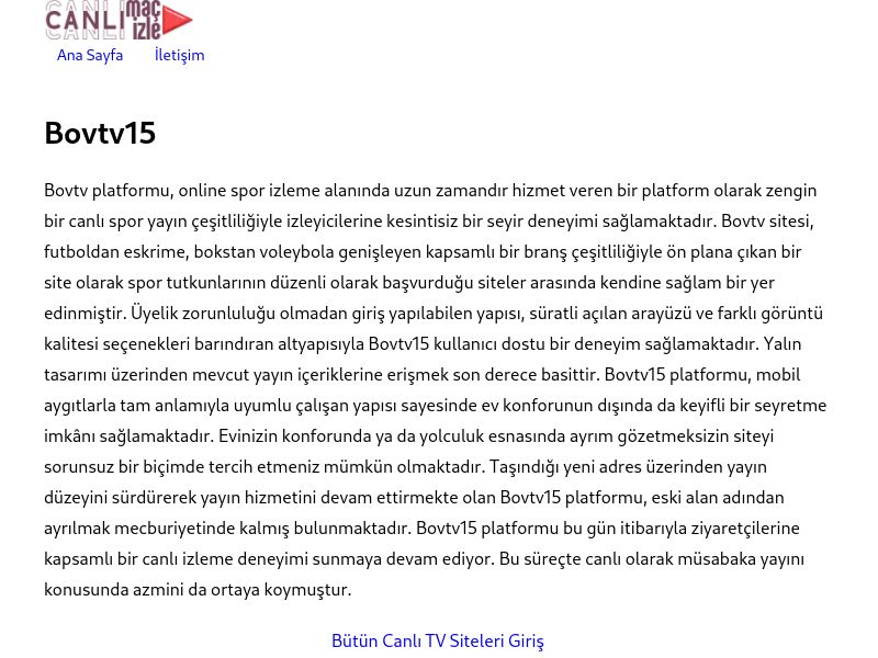 Bovtv15 Yeni Adres - Ekran Görüntüsü