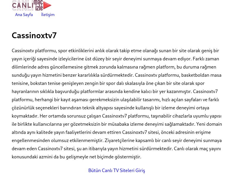 Cassinoxtv7 - Ekran Görüntüsü