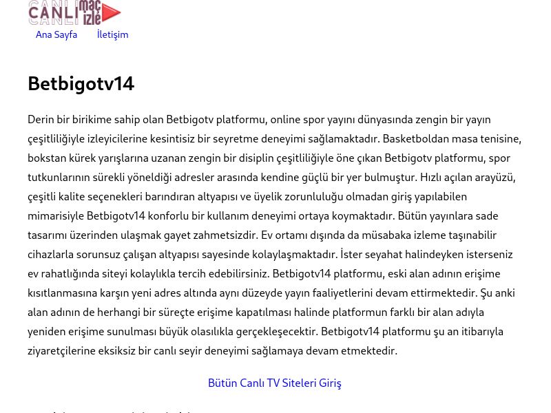 Betbigotv14 Giriş Bilgileri - Ekran Görüntüsü