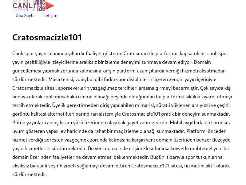 Cratosmacizle101 Giriş Adresi - Ekran Görüntüsü