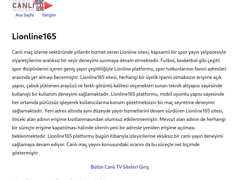 Lionline165 Giriş - Ekran Görüntüsü