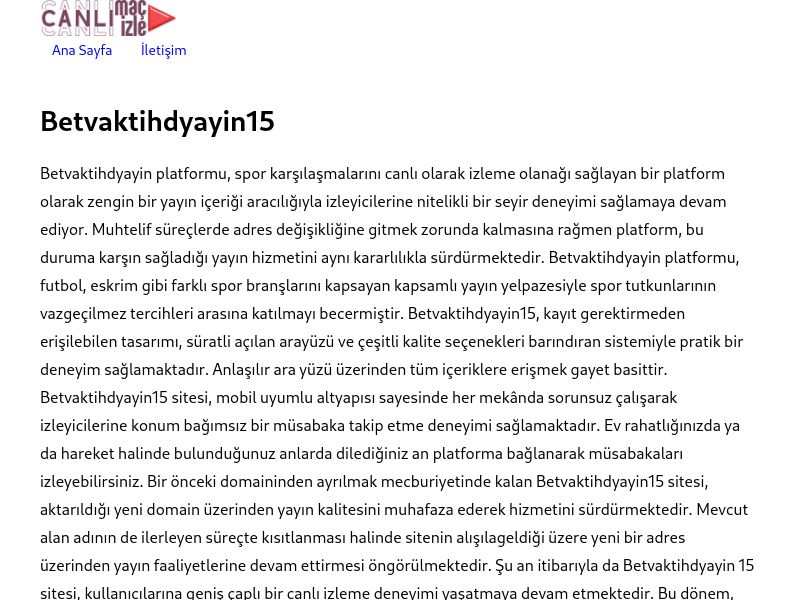 Betvaktihdyayin15 Güncel Giriş Adresi - Ekran Görüntüsü
