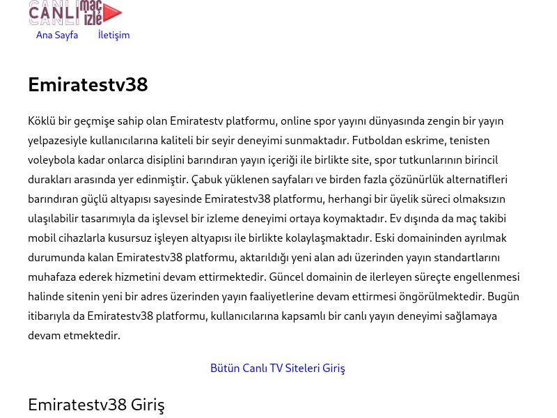 Emiratestv38 - Ekran Görüntüsü