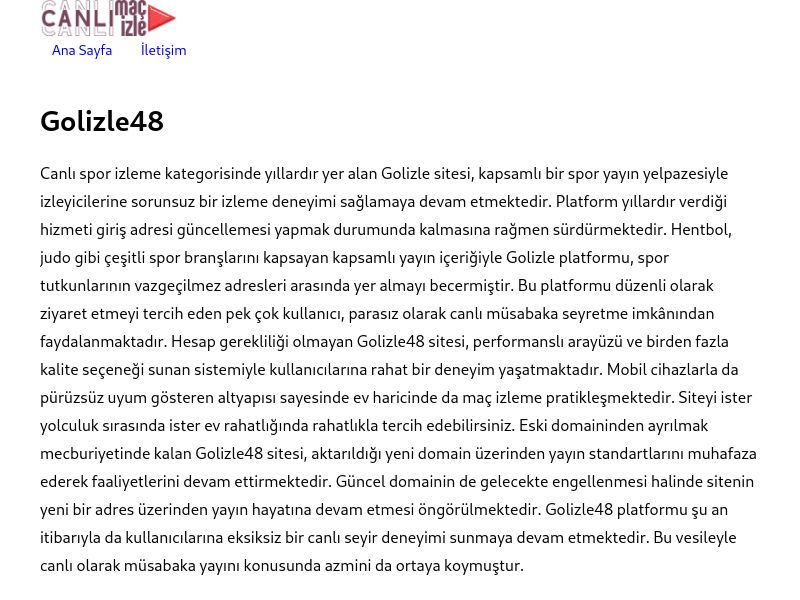 Golizle48 Giriş Adresi - Ekran Görüntüsü